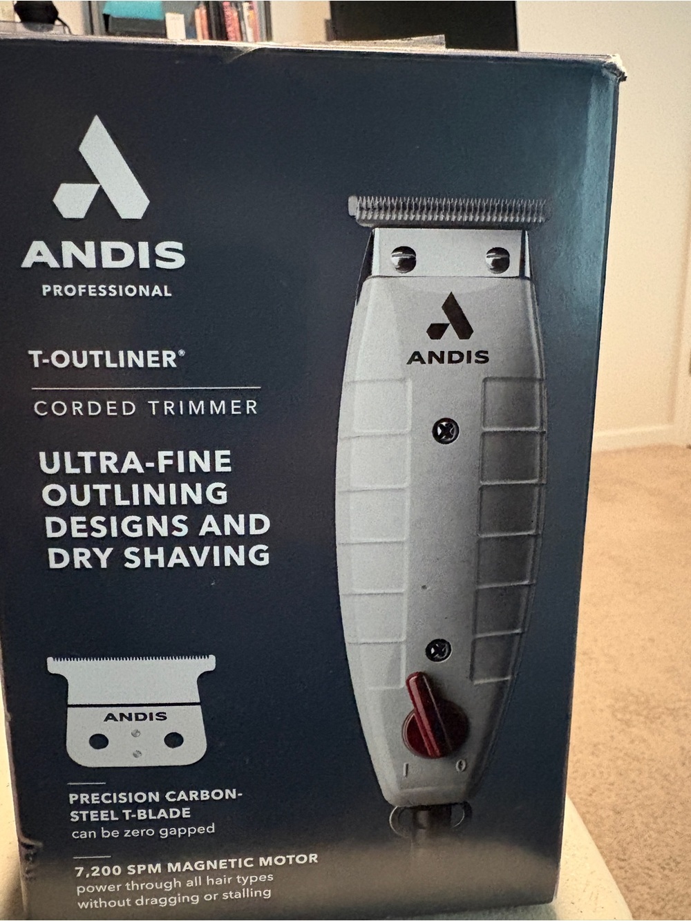 Andis White and Silver T-Outliner Corded Trimmer